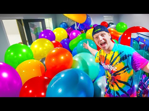 FILLING MY ENTIRE HOUSE WITH GIANT BALLS!