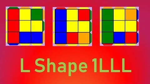 L shape 1 Look Last Layer algorithms