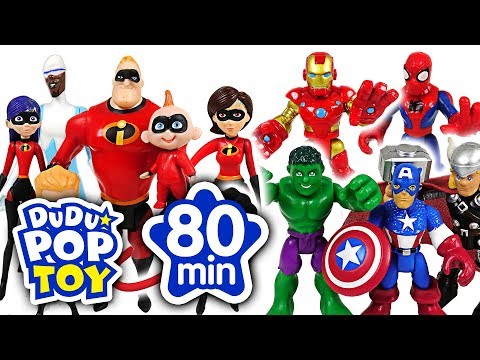 June 2018 TOP 10 Videos 80min Go! Avengers, Incredible, PJmasks and Transformers - DuDuPopTOY