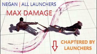Negan | MAX DAMAGE ALL LAUNCHERS『 TEKKEN 7 』