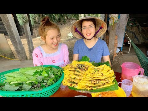 Video Đỗ bánh xèo nhân tép bạc đất đặc sản miền tây | MTTL... - youtube