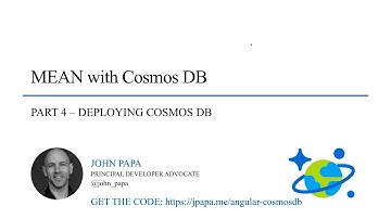 MEAN.js with Cosmos DB - Part 4: Creating and Deploying Cosmos DB