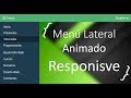 Como hacer Menú Lateral Animado Responsive | Html5 - Css3