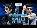 Lorenzo Musetti vs Taylor Fritz | Nitto ATP Finals 2025 Highlights