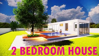 Modern 2 Bedroom House with Swimming Pool | Quick Tour