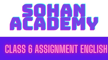 Class 6 Assignment 16th Week English Answer || 16th Week English Assignment 2021