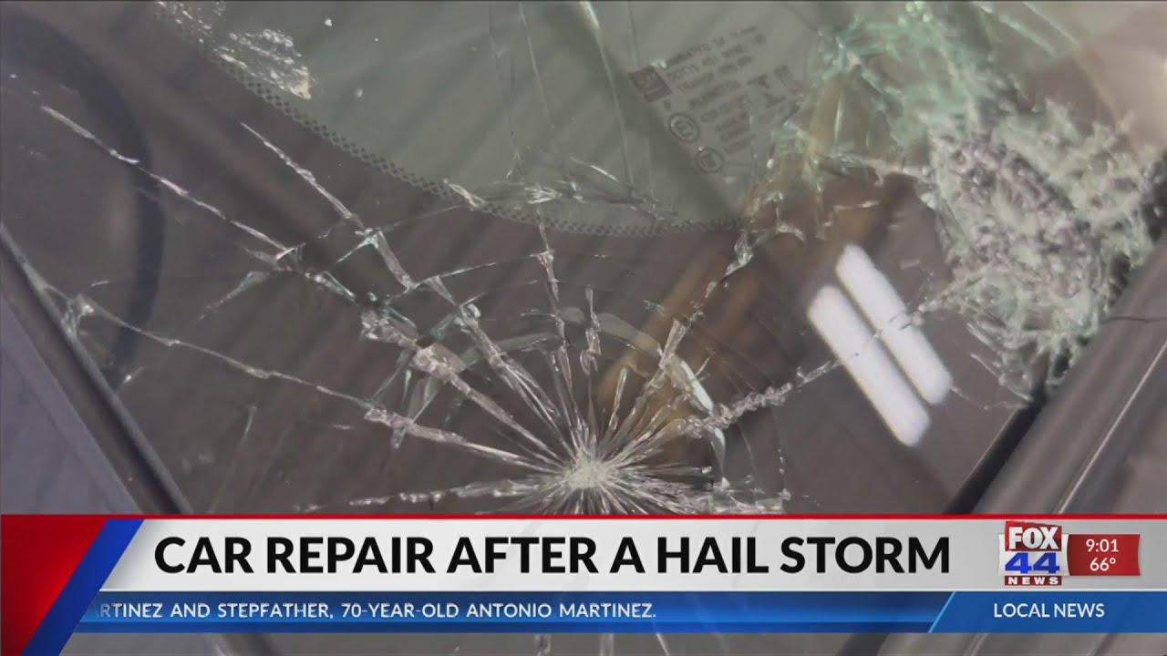 Car repair after a hail storm - YouTube