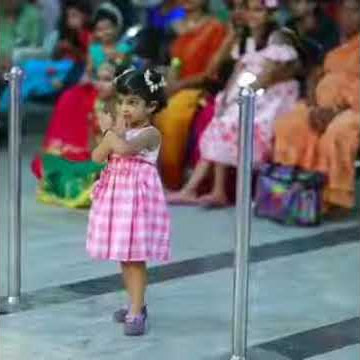 Cute Little Girl's Dance on Traditional Music