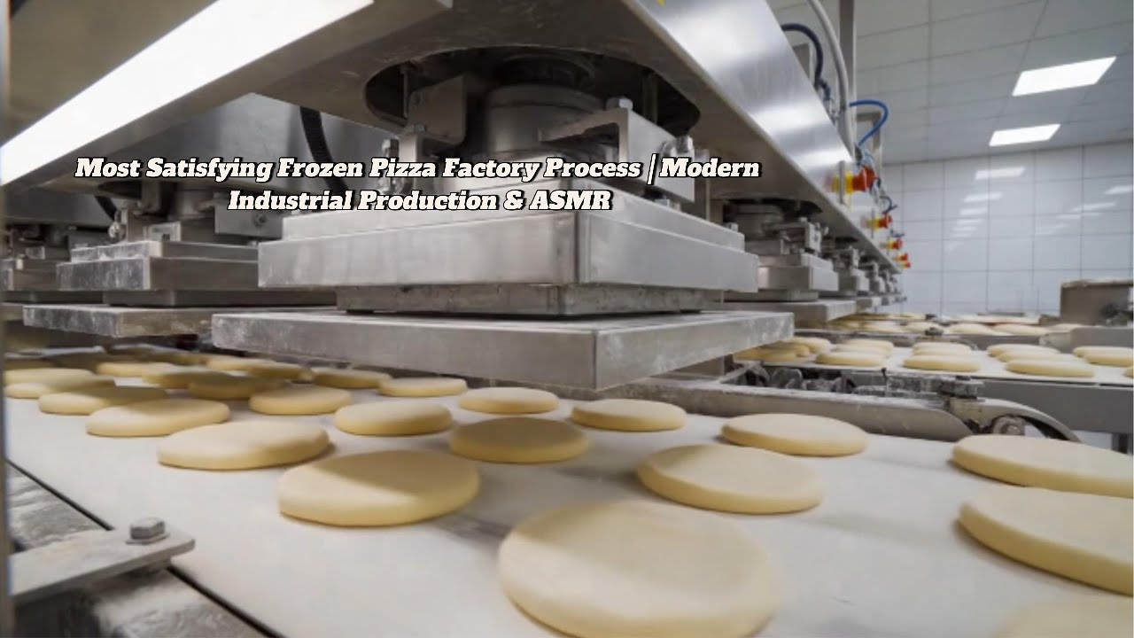 Most Satisfying Frozen Pizza Factory Process | Modern Industrial Production & ASMR