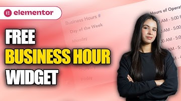 How to Add FREE Elementor Business Hours Widget