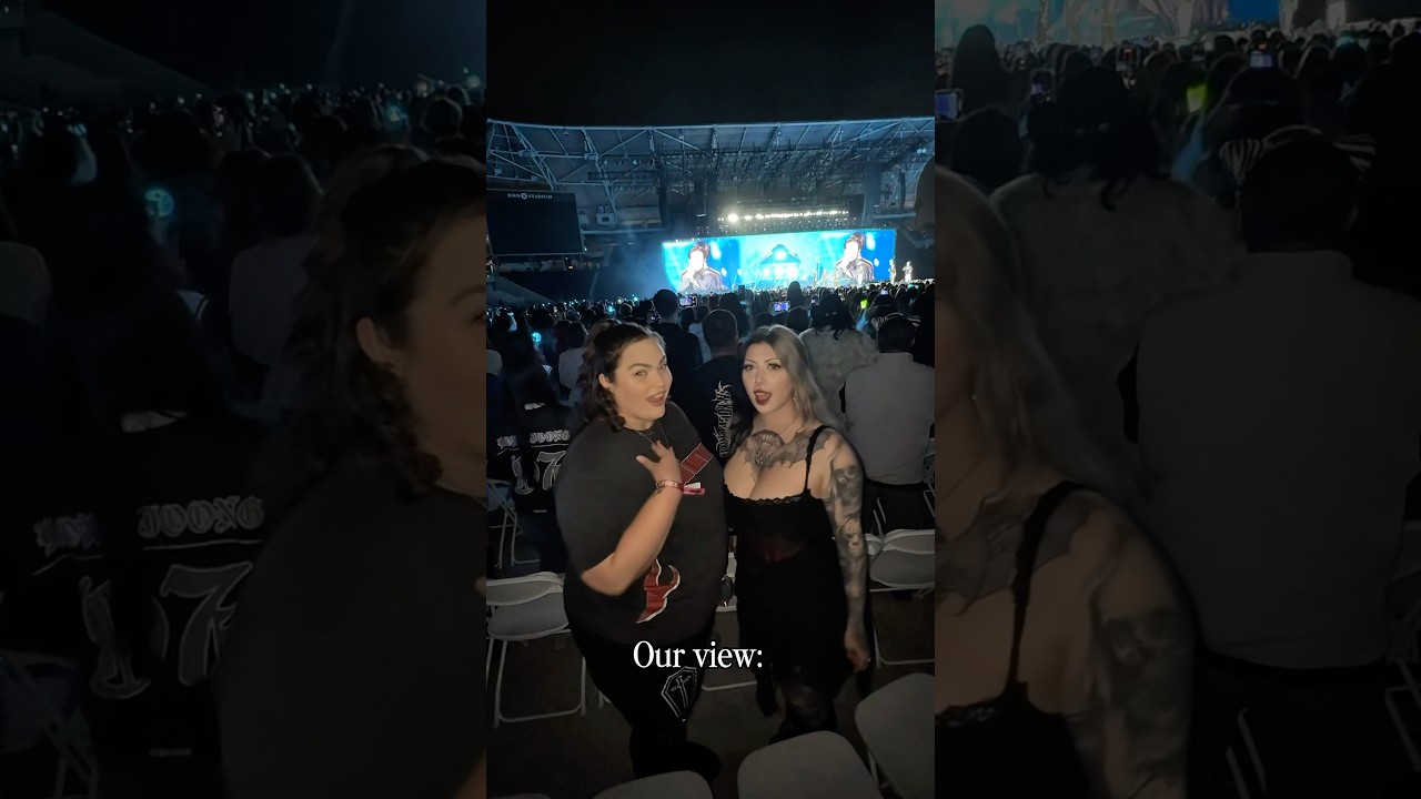 Our view or our phones view??😂🖤 @Loey #ateez #kpop #ateezconcert   @ATEEZofficial