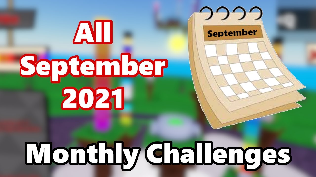 [JToH] All September 2021 Monthly Challenges YouTube