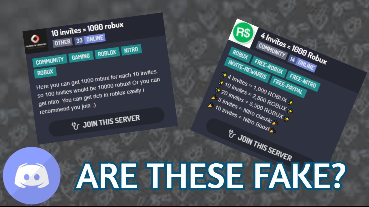 These Discord Servers Are Fake Personal Opinion Youtube - robuxcommunity roblox