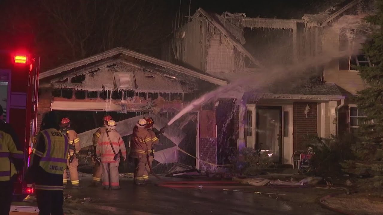 Fire reignites in Machesney Park house in less than 12 hours - YouTube