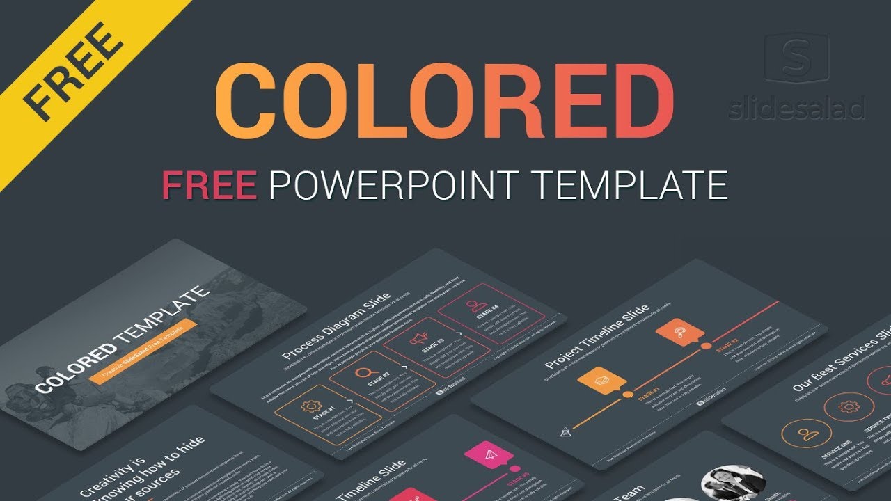 Colored Free Business PowerPoint PPT Theme Designs – Free Download PPT  Templates With Powerpoint Sample Templates Free Download