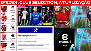 Clubes BR excluídos, novas box, manutenção adicional, EF24, atualização efootball 2023 mobile