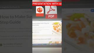 Create a presentation with Ai 😮💨😄 #pctips #aishorts