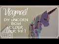 VLOGMAS: Craftmas Day 5: DIY Unicorn Hair Bow Holder Tutorial DIY. How to make a hair bow holder