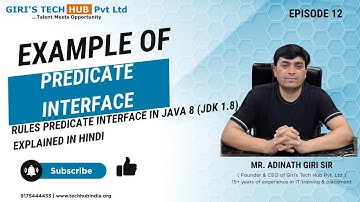 Predicate Interface Examples in JDK 1.8 | Giri
