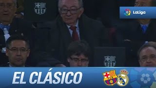 Los ocho presidentes vivos del fc barcelona en el palco