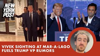 Vivek Ramaswamy and Trump applaud each other at Mar-a-Lago as veep buzz swirls