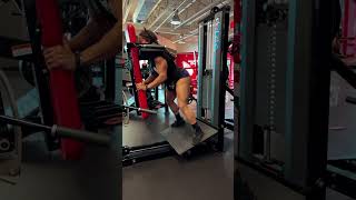 Reverse hack v squat for more glute and hamstrings// hack V squat en alreves para gluteos y femoral Wealth