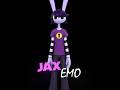 Todos los outfits de Jax en Amazing Digital Circus #amazingdigitalcircus #pomni #caine #fnaf