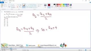 GMAT Quantitative: Sequences