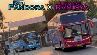 Duet Putri dan Ratu yang Mempesona 😍 - Konvoi 2 Bus JB5 MSM Asyrof Ratu Pandora dan Princess Ramisya