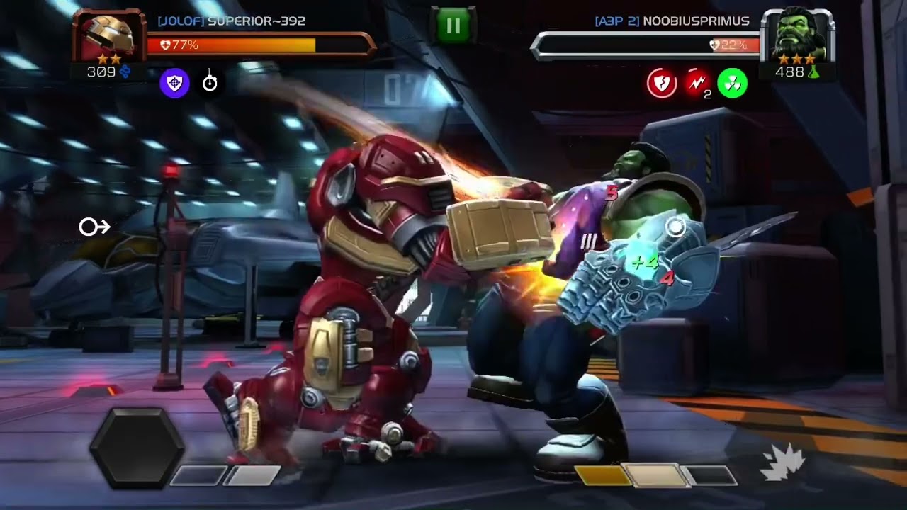 Marvel Contest of Champions Hulkbuster vs Overseer