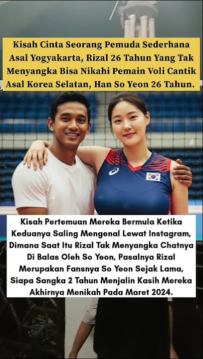 Viral! Pria Di Yogyakarta Menikahia Pemain Voli Cantik Asal Korea Selatan.