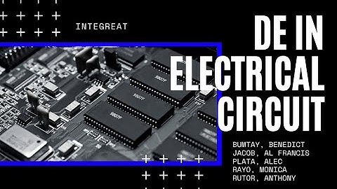 Electrical Circuit: Application of First Order DE