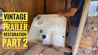 17’ Bigfoot - Vintage Fiberglass Trailer Restoration Part 2 - Fiberglass Repair