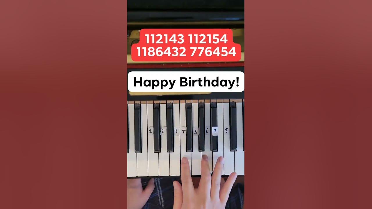 Virtual Piano Online Piano Keyboard Happy birthday song 