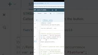 SAP Analytics Cloud string Functions in scripting.#sac #sap #coding #sapanalyticscloud