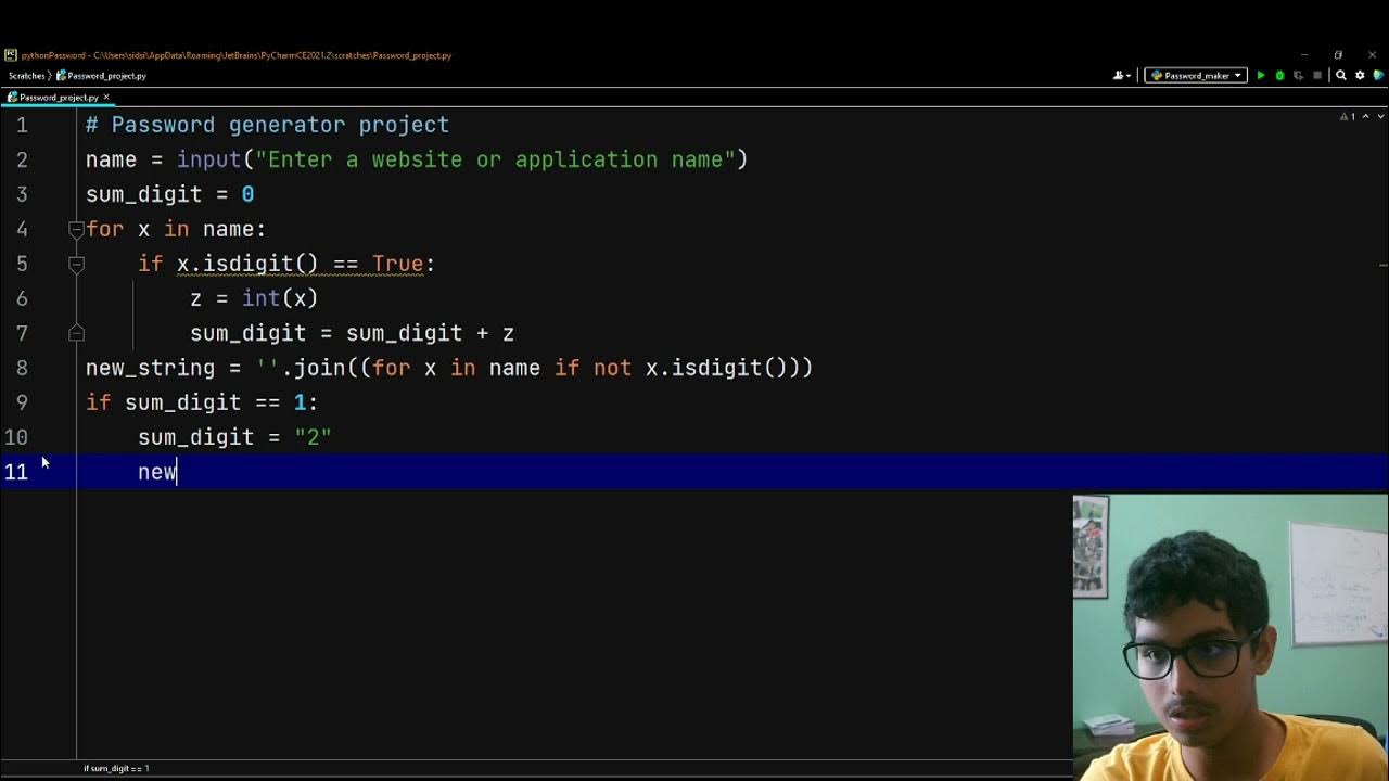 Python Password Project - YouTube