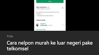 Cara mengaktifkan paket roaming Telkomsel di Jepang