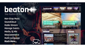 Beaton - Music, Radio & Events WordPress Theme | Themeforest Website Templates and Themes