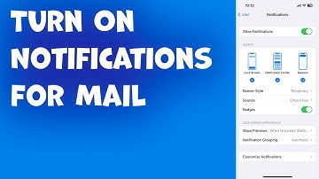 How To Turn On Notifications For Mail On iOS 16
