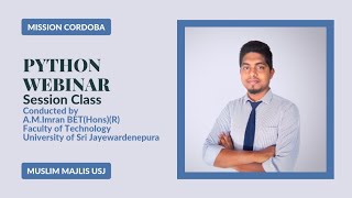 Python Webinar - Session Class for A/L ICT Students in Tamil Medium