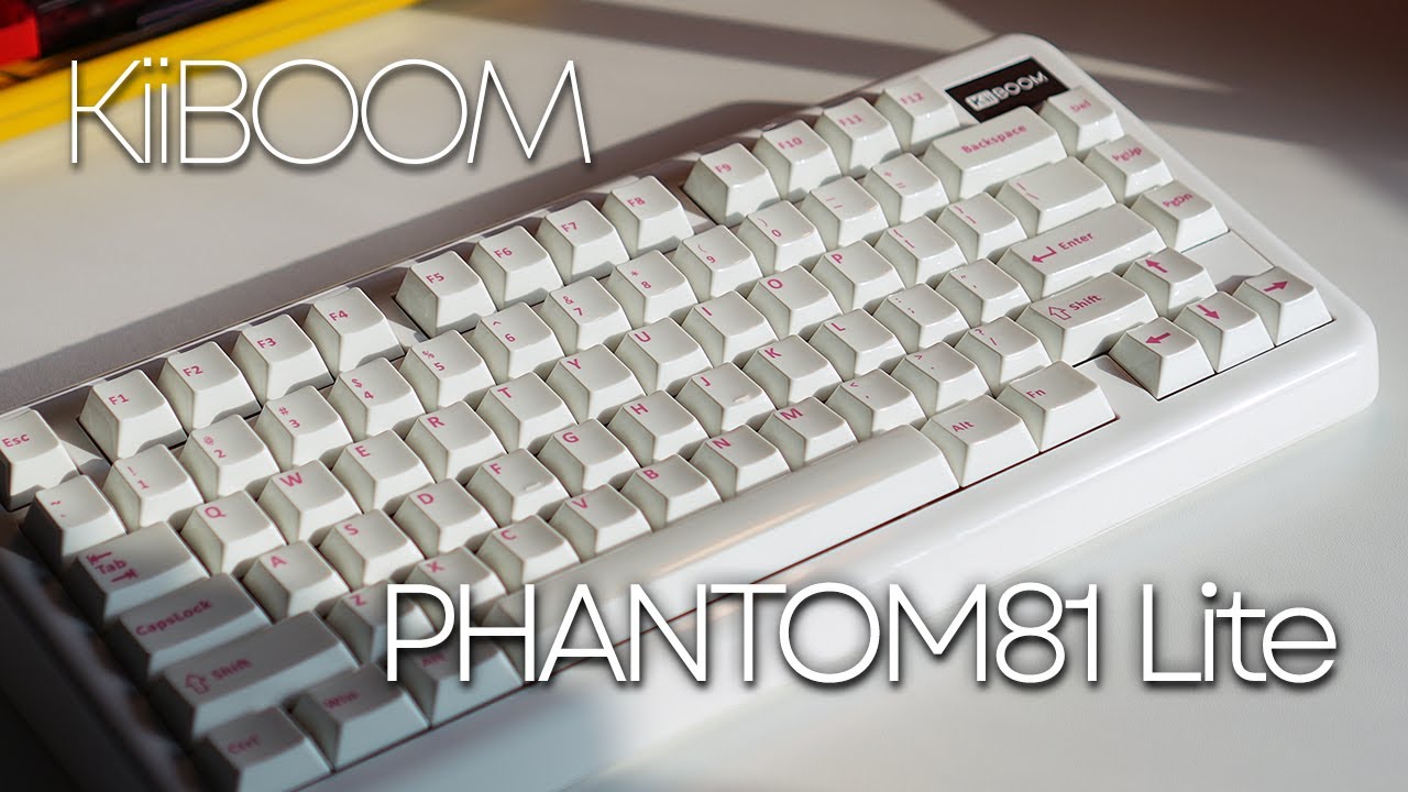 매끄러운 광택이 빚어낸 우아한 키보드 | KiiBOOM Phantom81 Lite