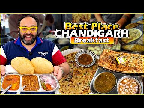 Chandigarh Mein Subah-Subah Kiya DIL SE DESI Breakfast! 😍 | Paranthe, Chole Bhature & Lassi