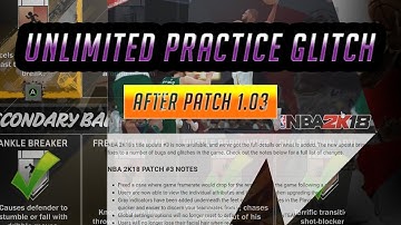 NBA 2K18 How to unlock ALL Badges Fast Unlimited practice drills glitch after patch 1 03