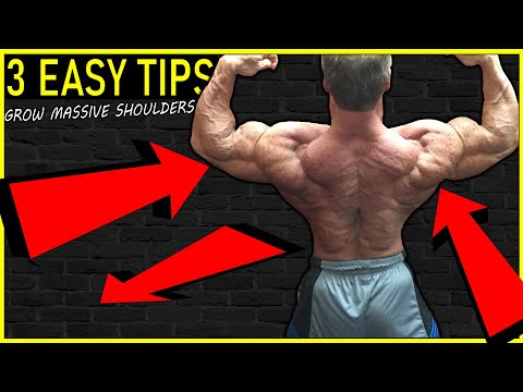 3 Easy Tips for Huge and Strong Shoulder Muscles