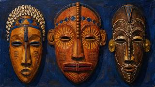 Silent African Art Collection | Ceremonial Masks, Textiles & Portraits in 4K
