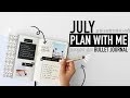 Bullet Journal JULY PLAN WITH ME 2019 🌵☀️bohemian patterns + summer spreads