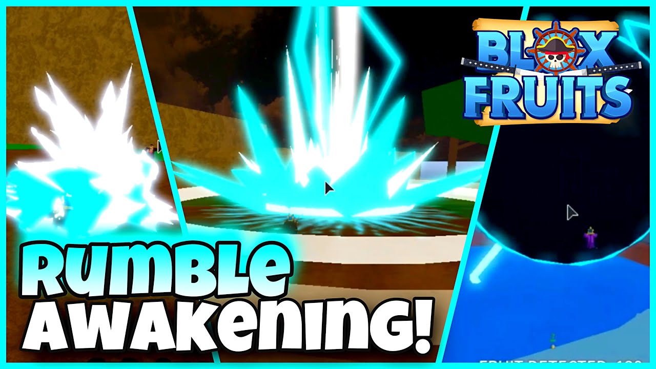 ⚡️Rumble AWAKENING showcase +FRAGMENTS requirement in Blox fruits UPDATE  14!