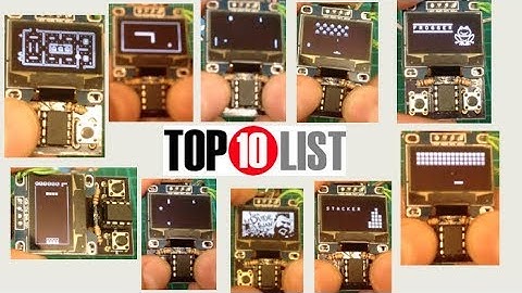 TOP 10 Best Games On This  ATtiny85 - based Keychain Game Console