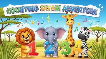 Counting Safari Adventure 🦁🔢 | Learn Numbers for Kids | Animagic Studio