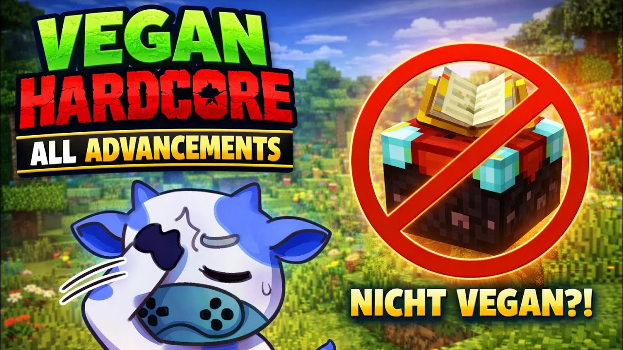 Minecraft VEGAN Hardcore All Advancements – S1 E01 | Der erste Fehler ist tödlich